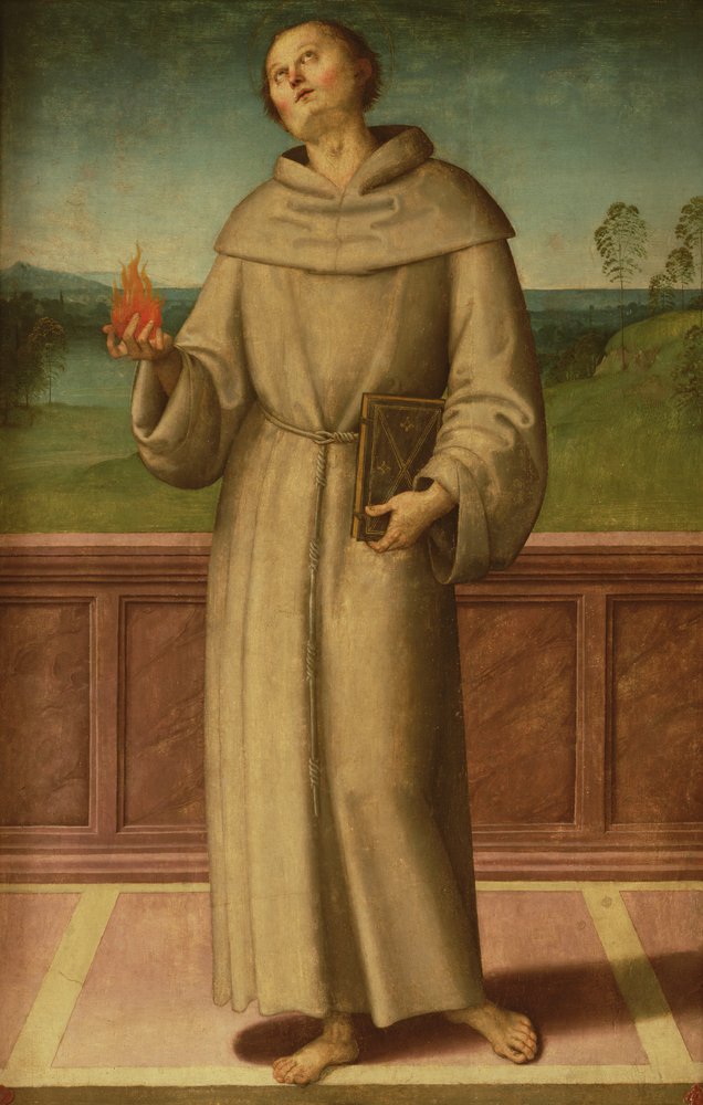 Svatý Antonín Paduánský (tempera na plátně) od Pietro Perugino