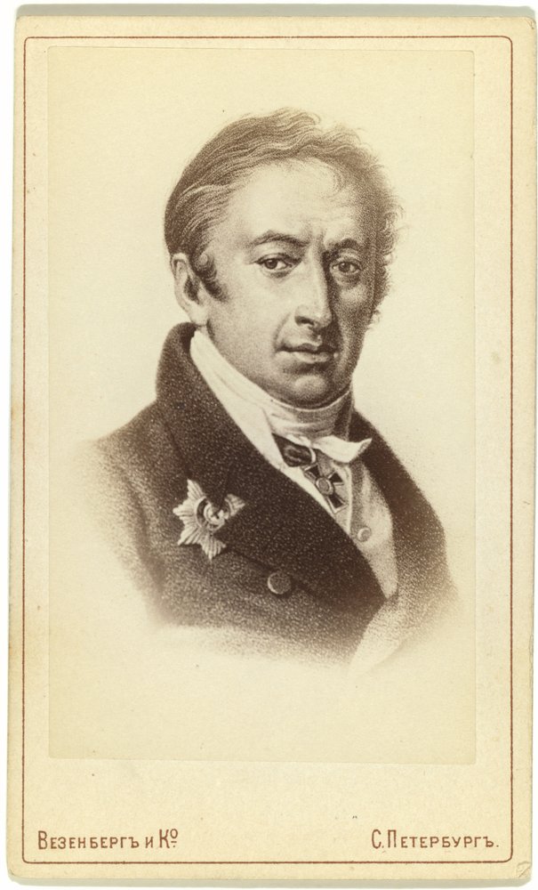 Portrét autora a historika Nikolaje M. Karamzina 1766-1826 od Pyotr Fyodorovich Borel
