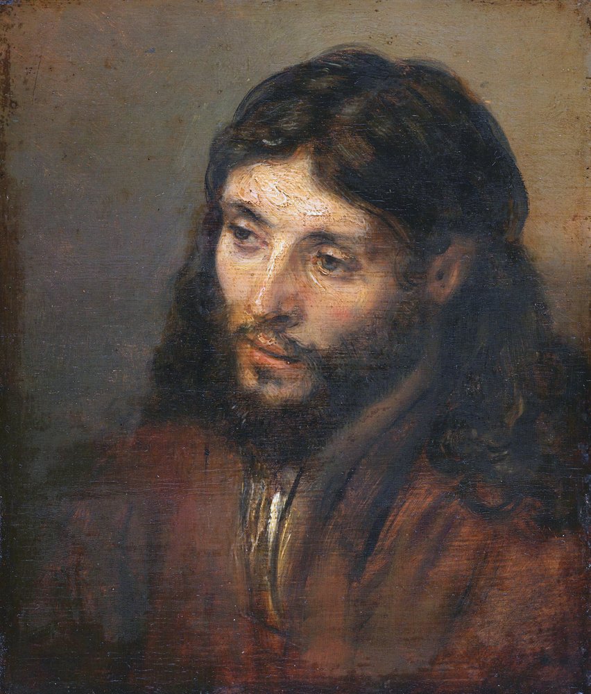 Hlava Kristova od Rembrandt van Rijn