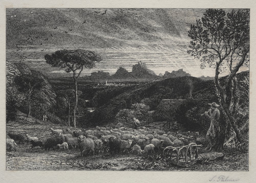 Otevření záhybu od Samuel Palmer