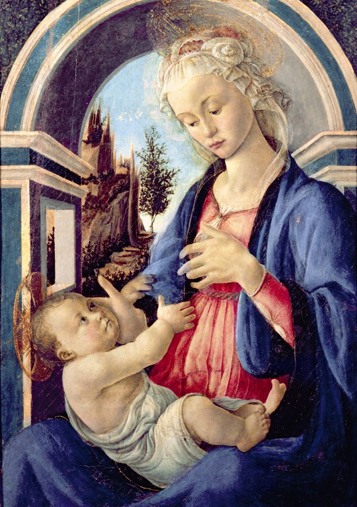 Madonna a dítě (panel) od Sandro Botticelli
