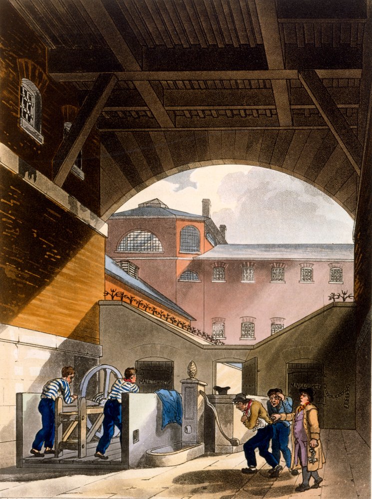 Vodní stroj, Coldbath Fields Prison, z Ackermannova 