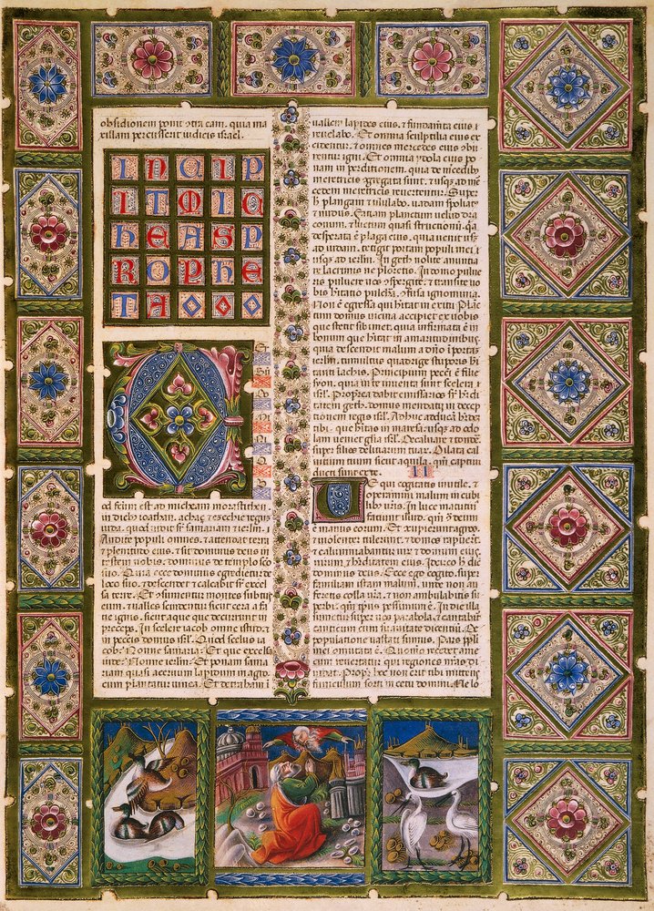 Incipit z Druhé knihy Makabejských, z II. dílu Bible z Borso d