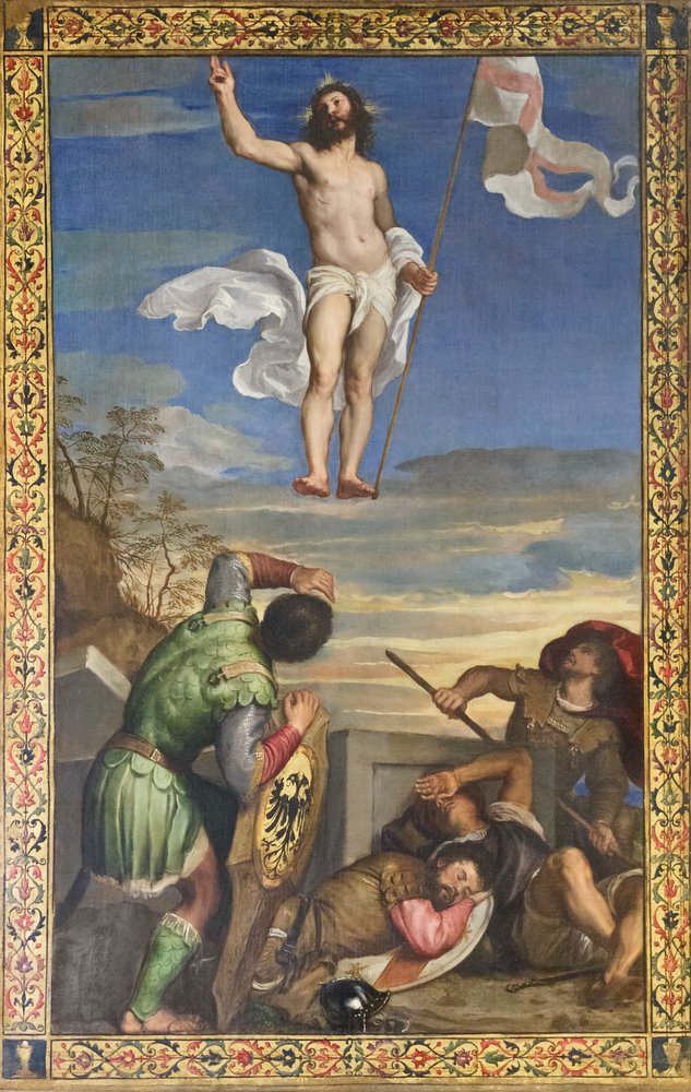 Ježíšovo vzkříšení od Titian (c.1488-1576)