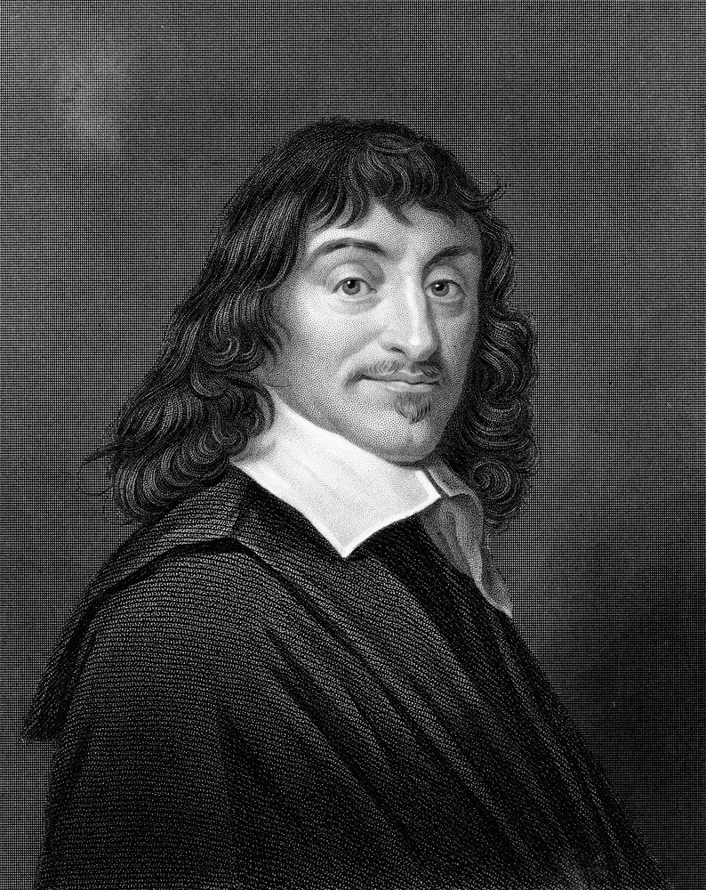 René Descartes, francouzský filozof a matematik, 1835 od Unbekannt