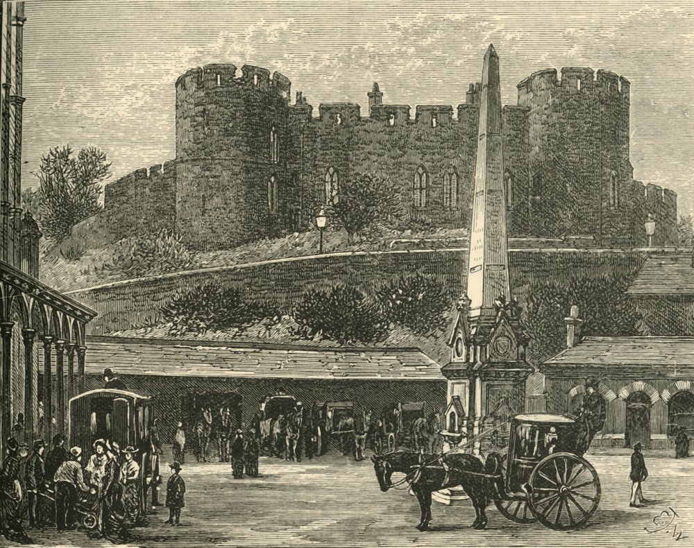 Hrad, z nádraží, 1898. od Unbekannt