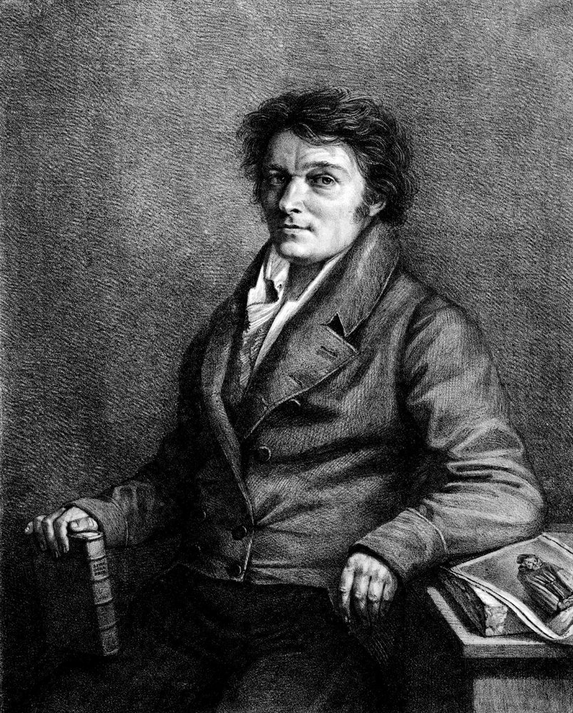 Portrét Aloise (nebo Aloyse) Senefeldera (1771-1834), českého divadelního autora, vynálezce litografie. od Unknown artist