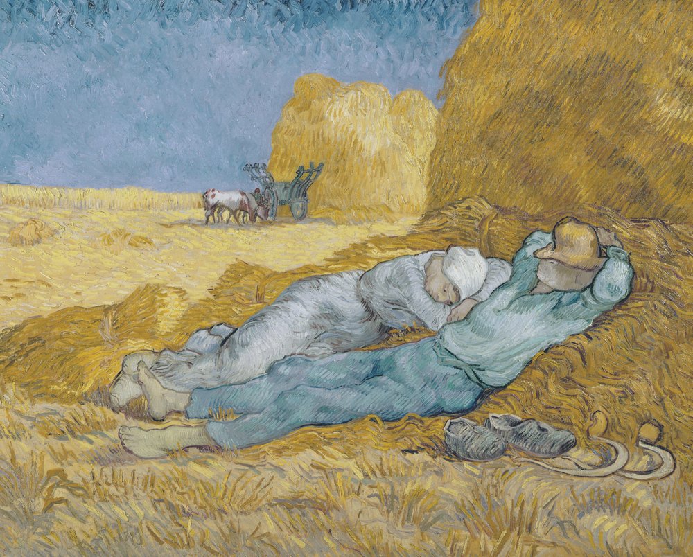 Poledne neboli Siesta, podle Milleta, 1890 od Vincent van Gogh