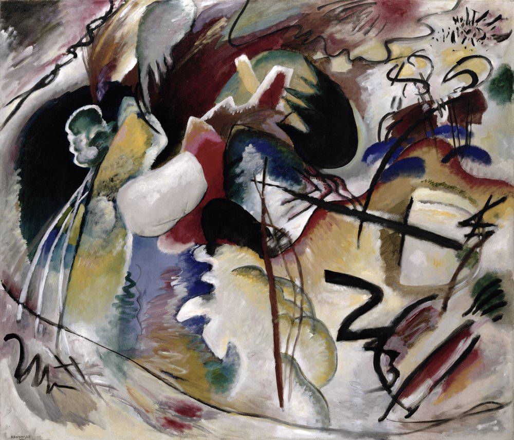 Malba bílou formou, 1913 od Wassily Kandinsky