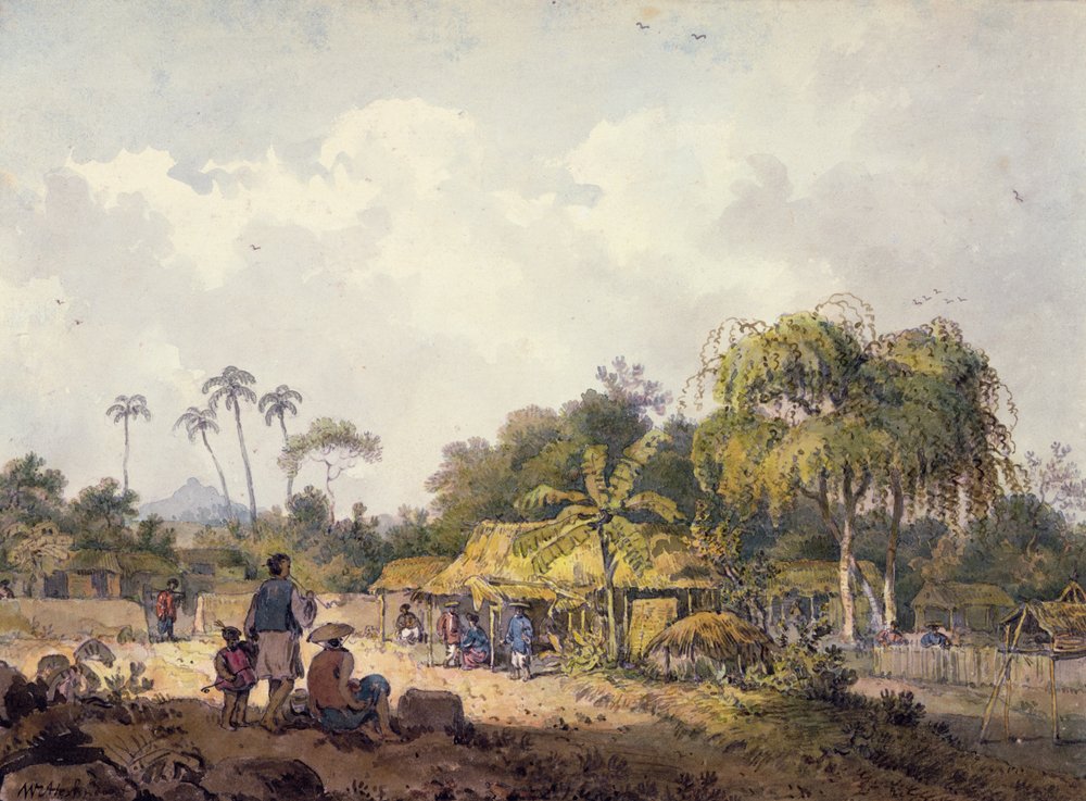 Pohled poblíž Turon Bay, Cochin Čína od William Alexander