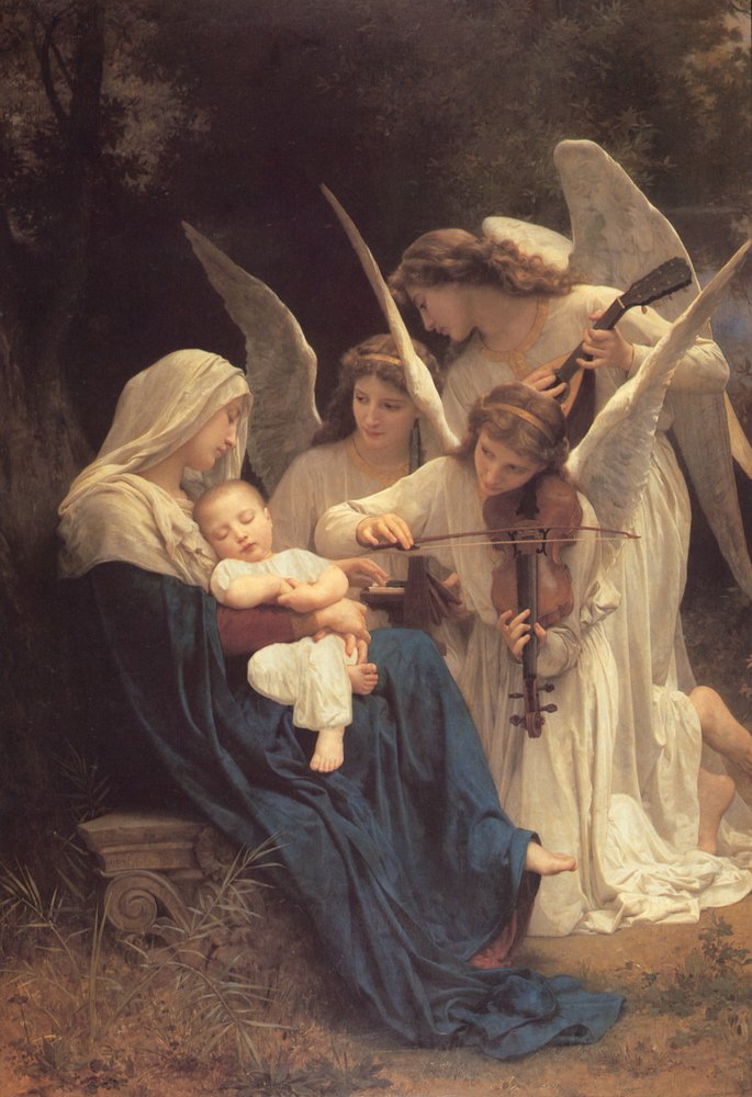 Píseň andělů, 1881 od William-Adolphe Bouguereau