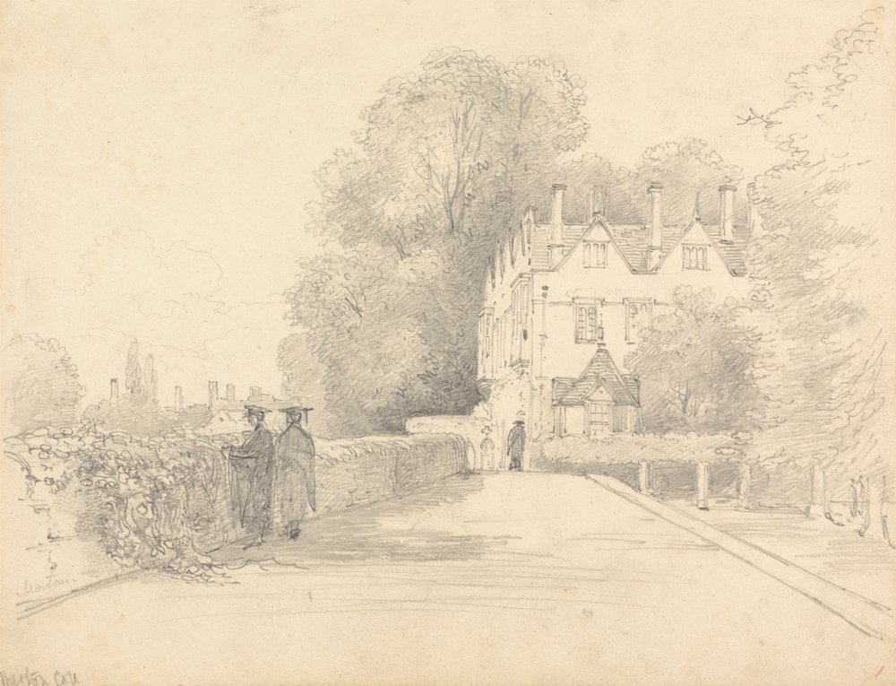 Merton College, Oxford od William Alfred Delamotte