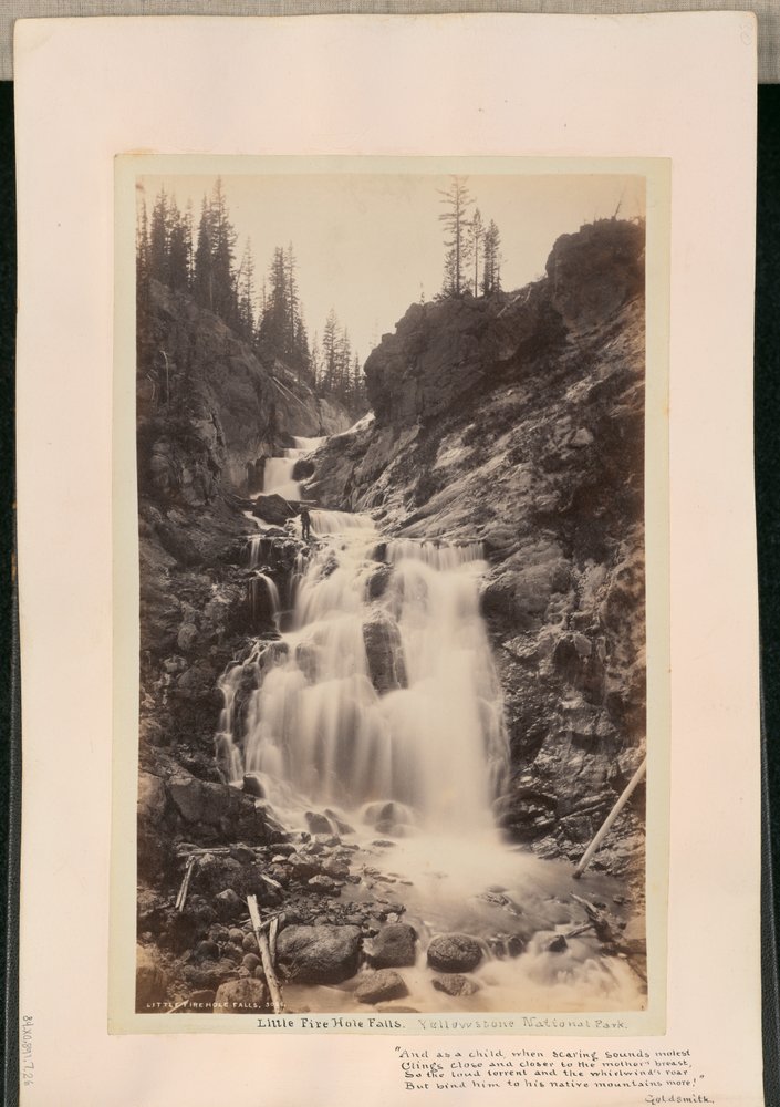 Vodopády Little Firehole od William Henry Jackson