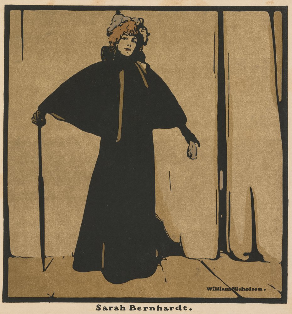 Dvanáct portrétů: Sarah Bernhardt od William Nicholson