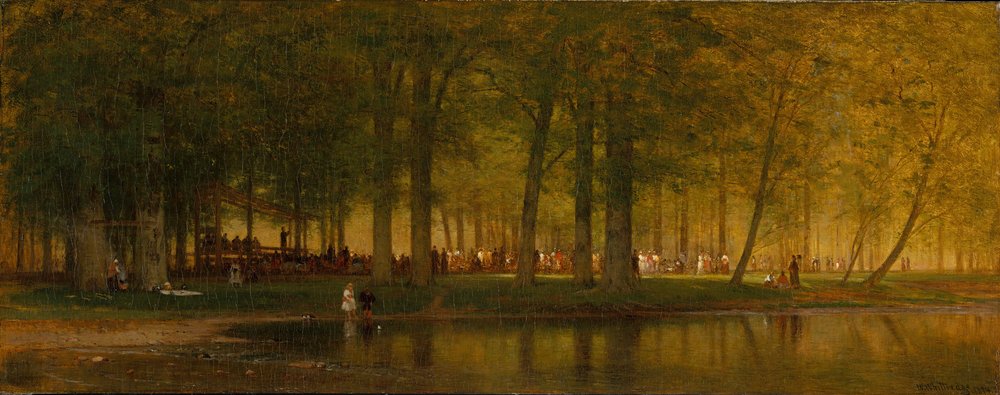 Táborové setkání, 1874. od Worthington Whittredge