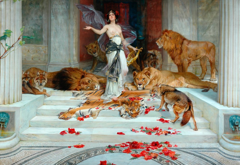 Kirké, kolem roku 1889 od Wright Barker