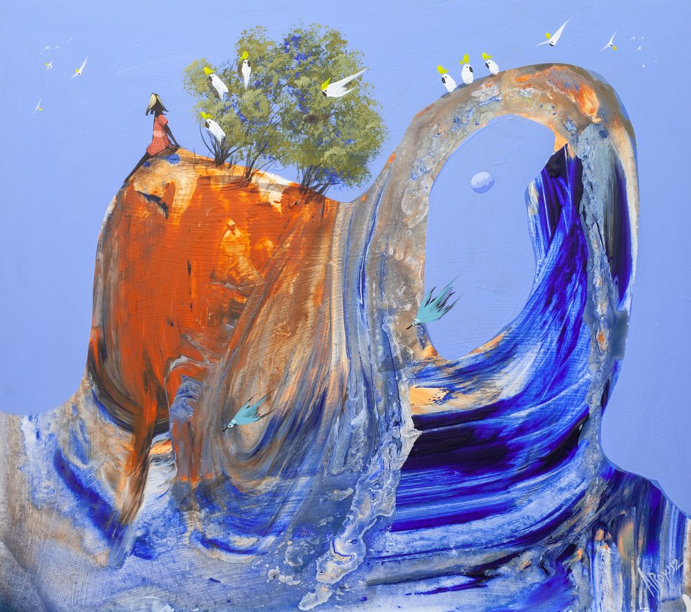 Žena pozorující klidný oblouk od Adam Bogusz