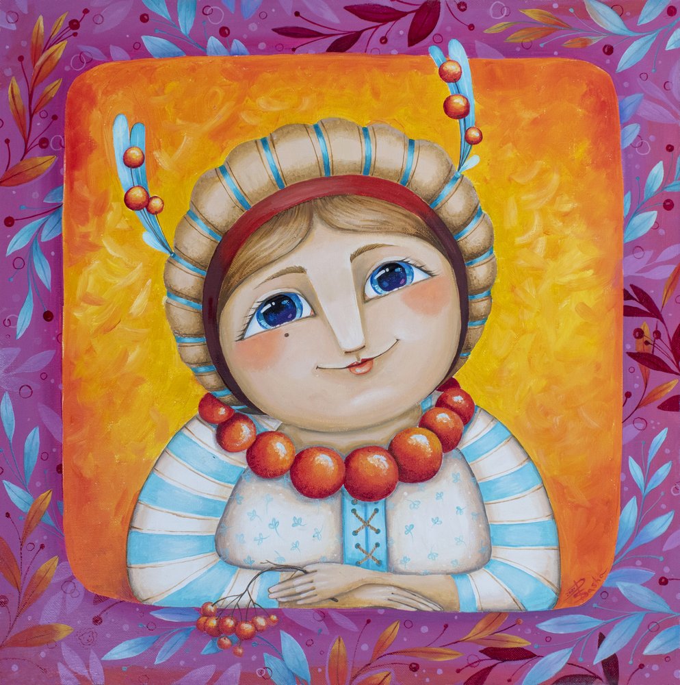 Veselá dívka z lidového umění od Aleksandra Paranchenko