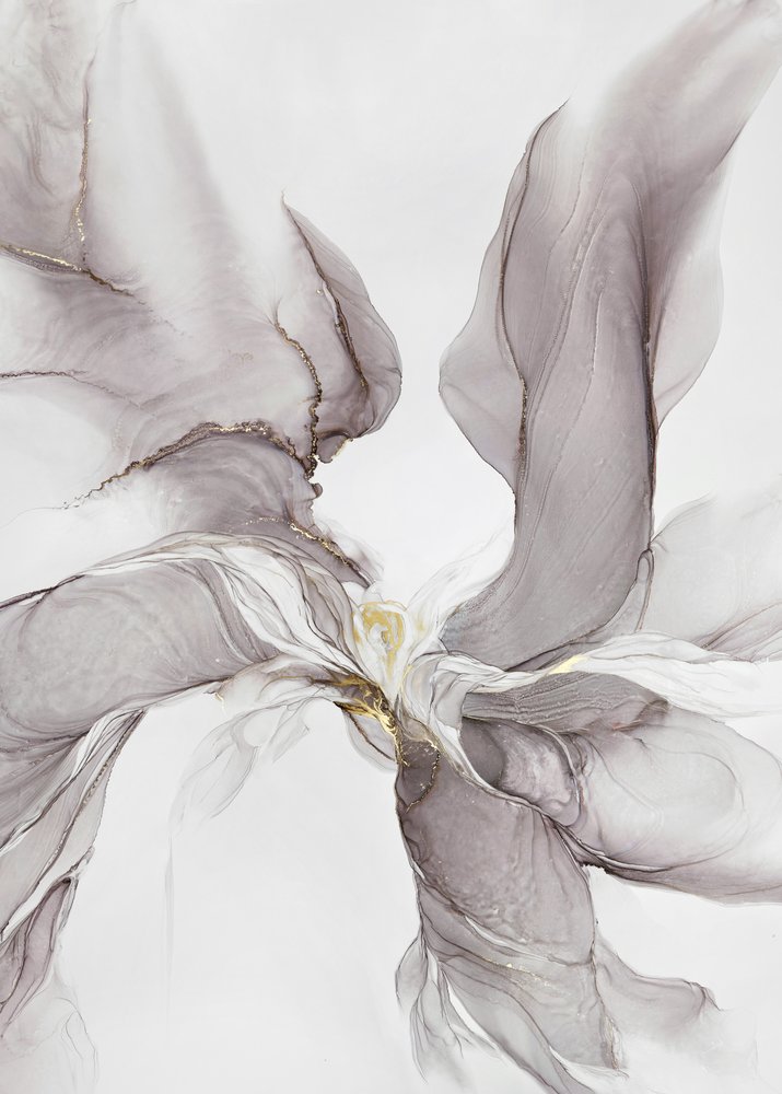 Éterický šedozlatý proud od Alevtina Shelest