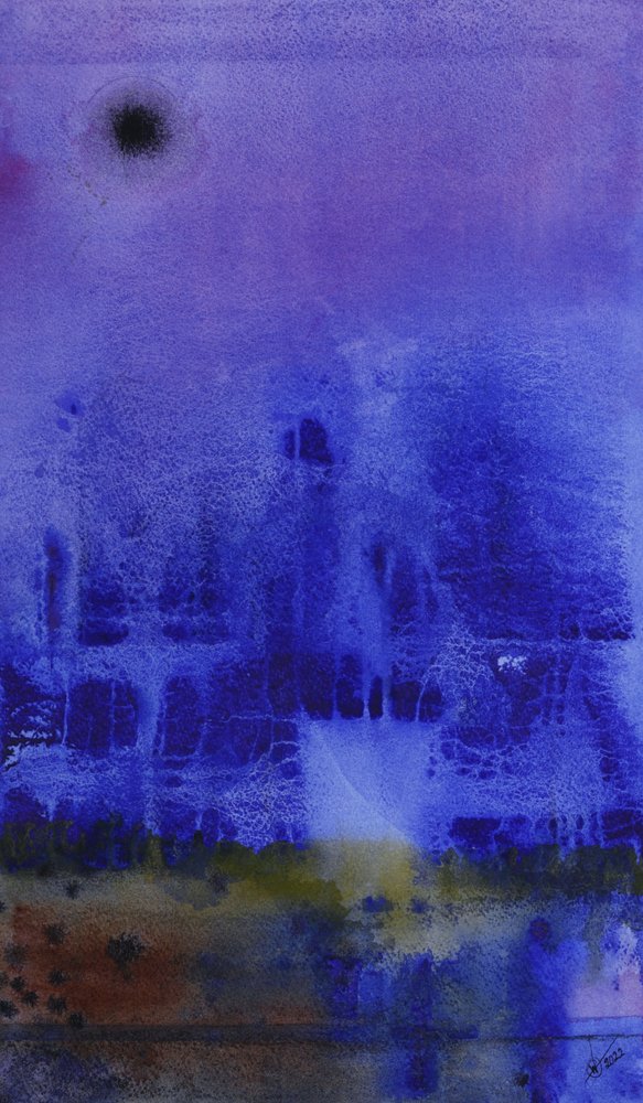 Abstrakt: Město v měsíčním světle od Alex Walsh