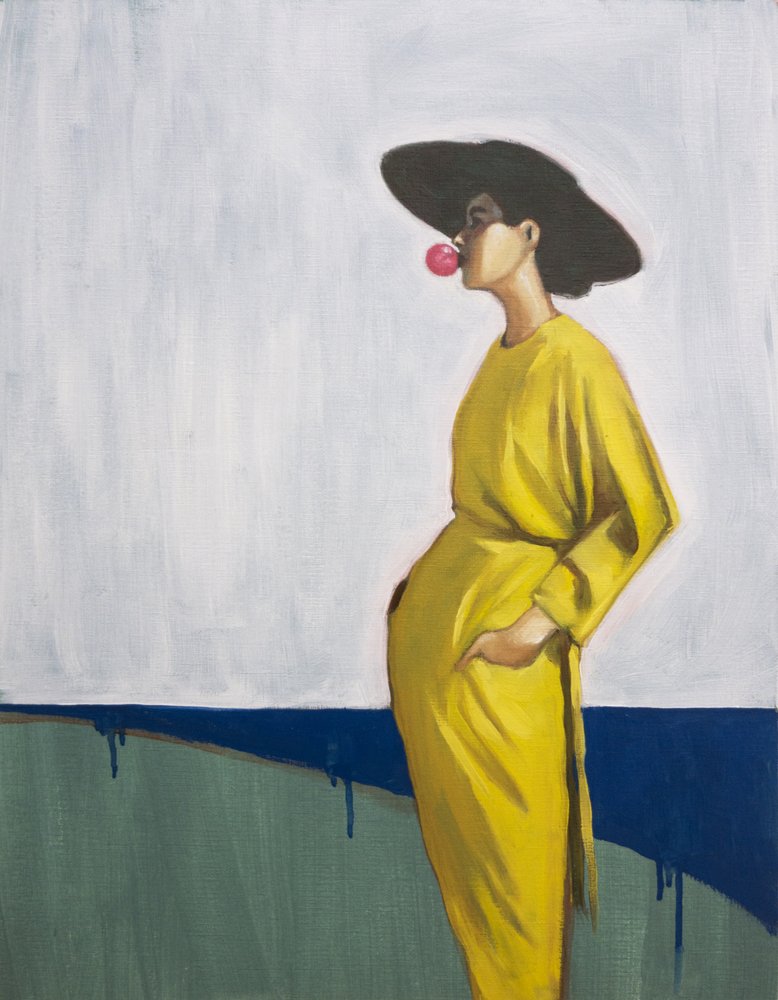 Elegantní žena v růžových bublinách od Alexander Grahovsky