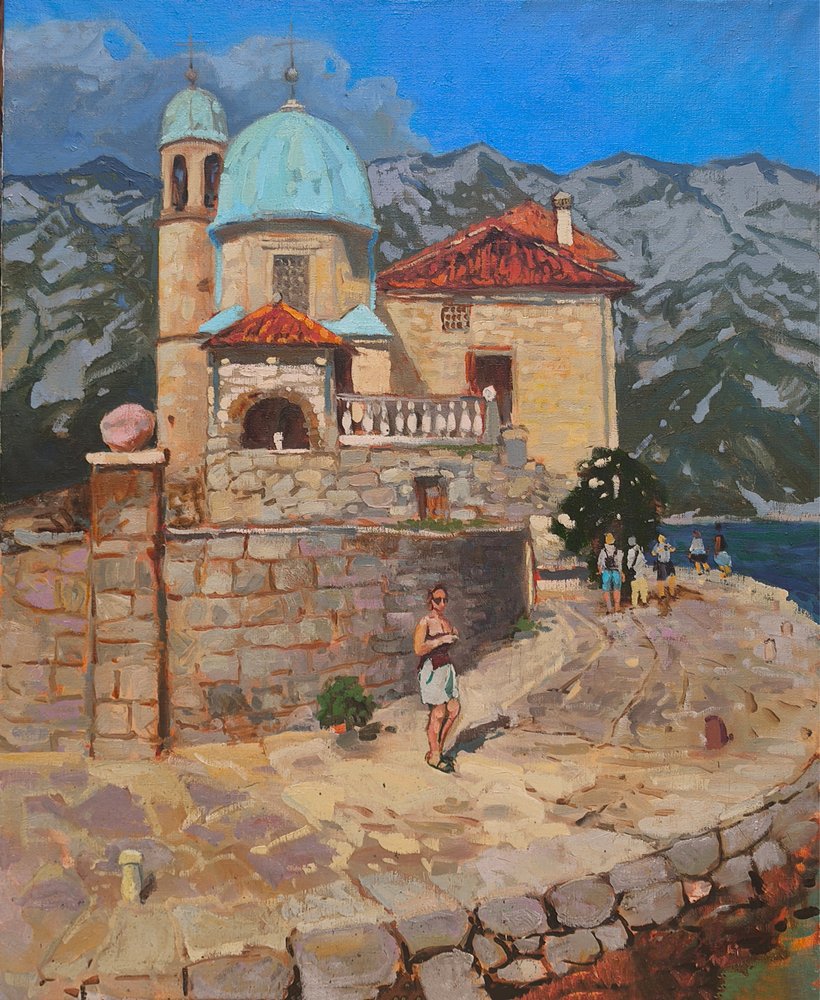 Kostel na ostrově Montenegro od Alexander Shandor