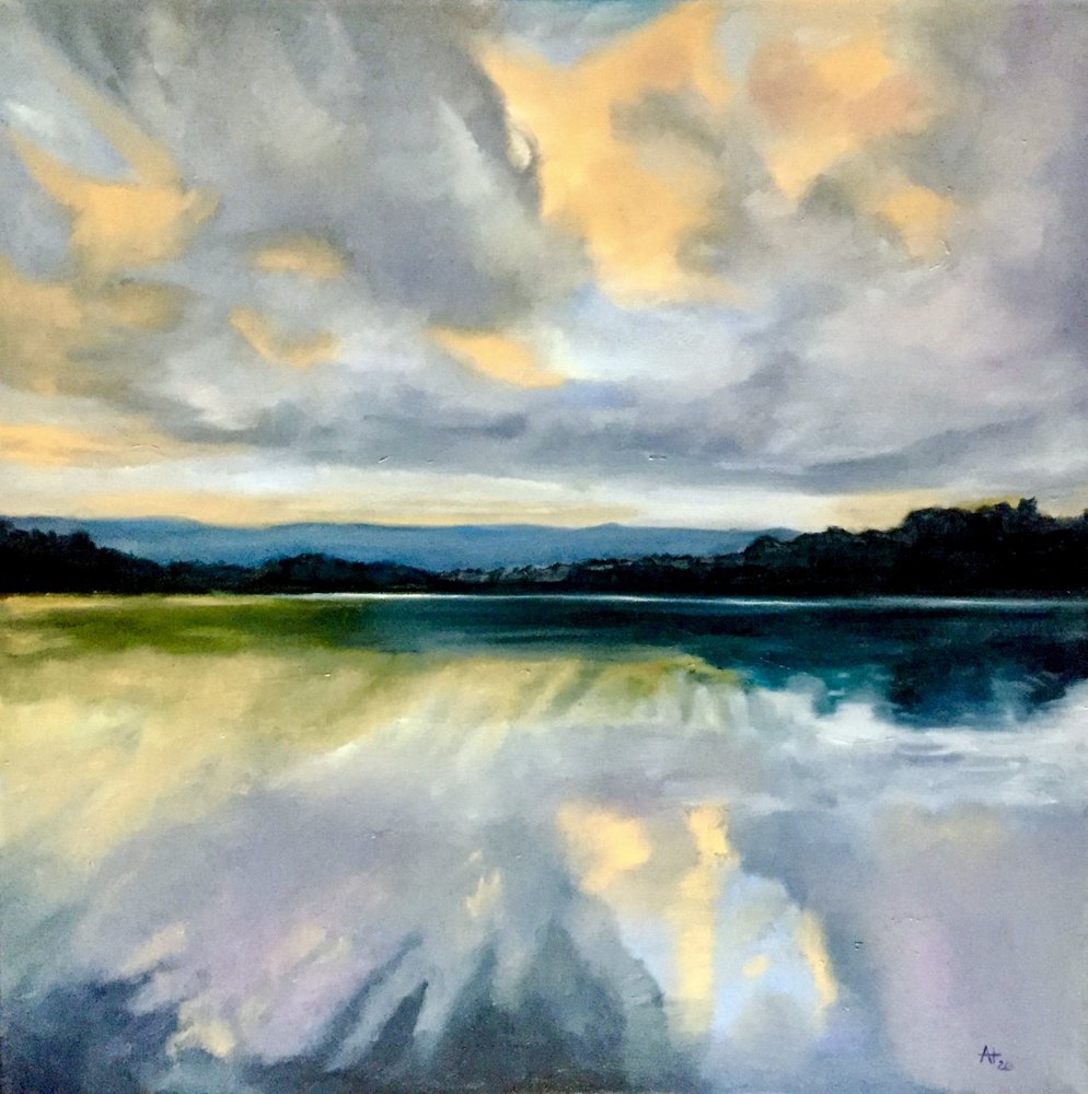 Odraz zlaté oblohy od Alexandra Higgins