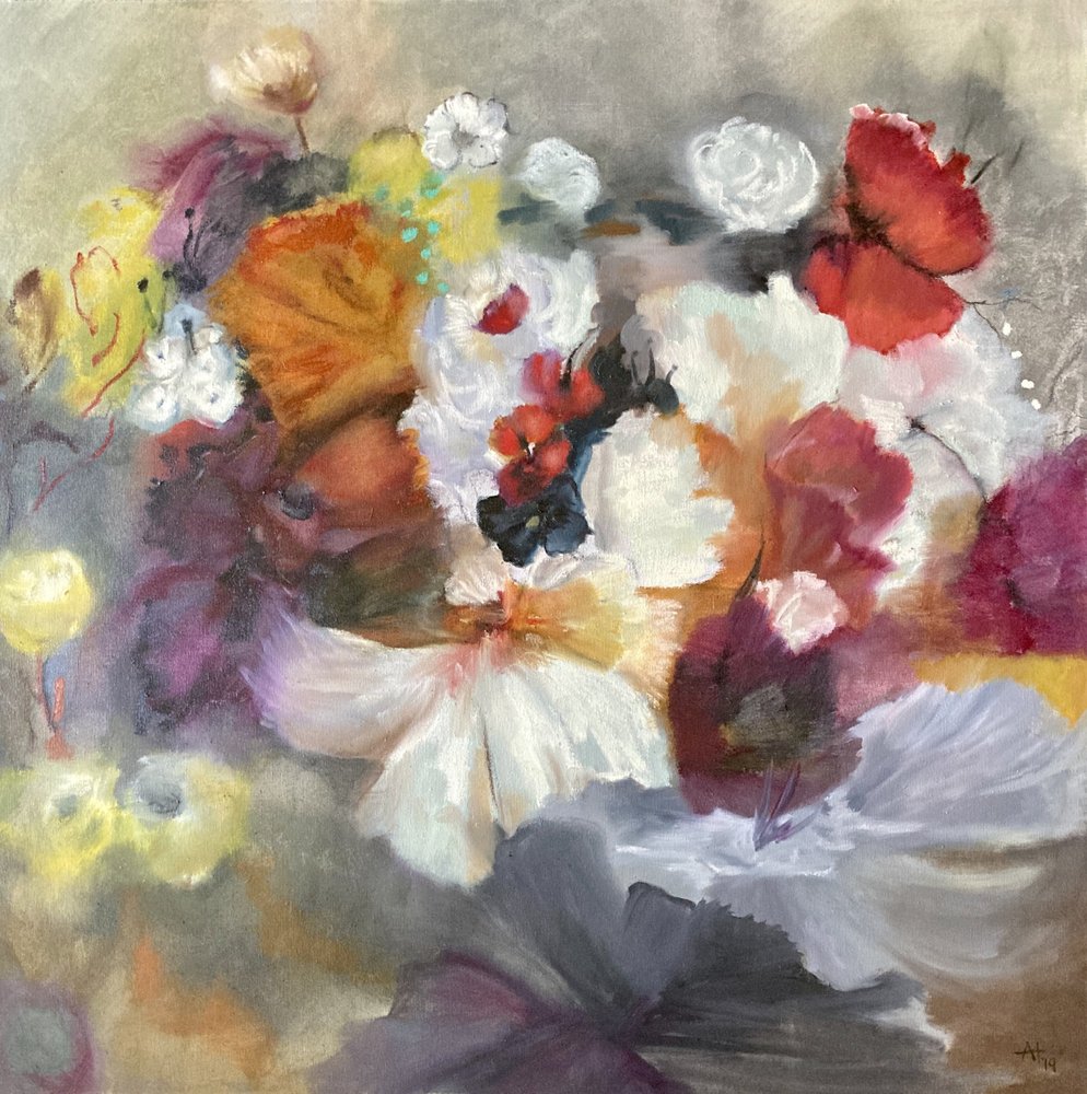 Živý květinový abstrakt od Alexandra Higgins