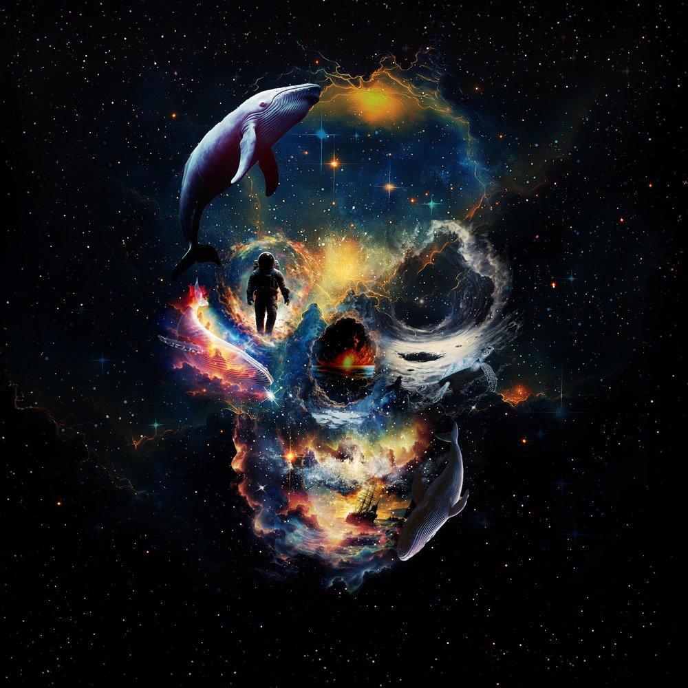 Lebka vesmírné velryby od Ali Gulec