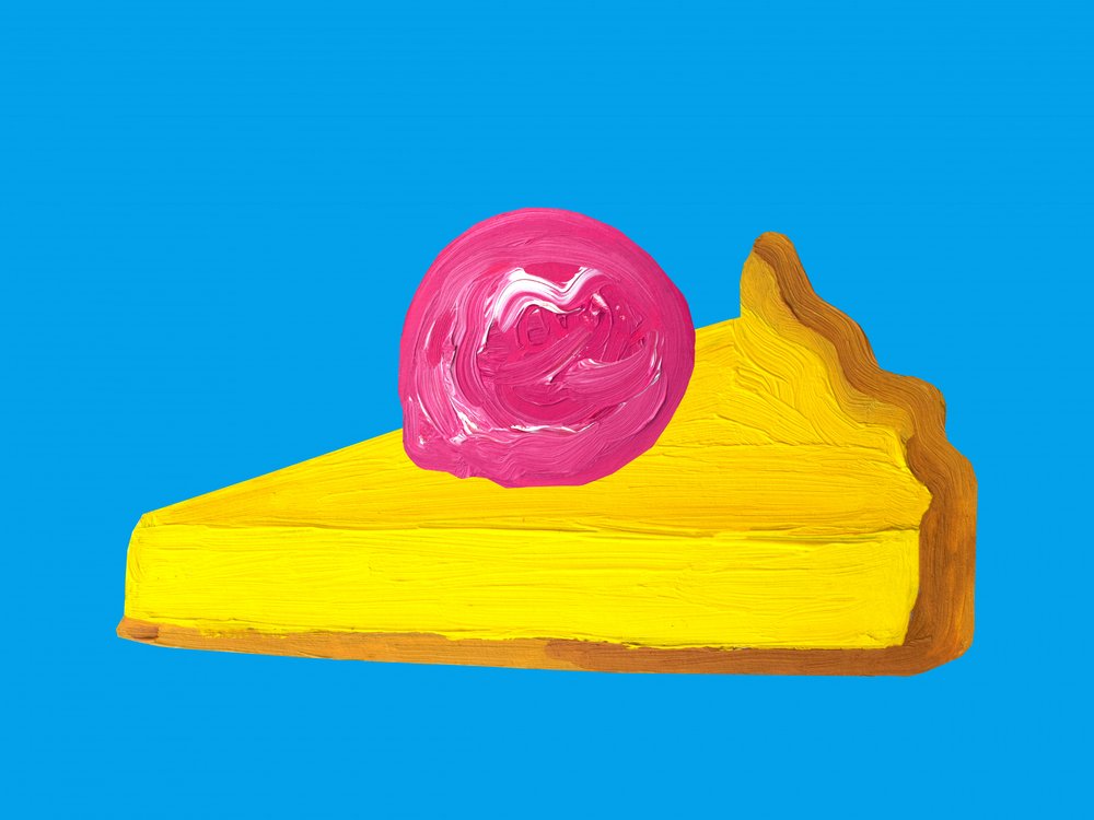 Živý koláč ve stylu pop artu od Alice Straker