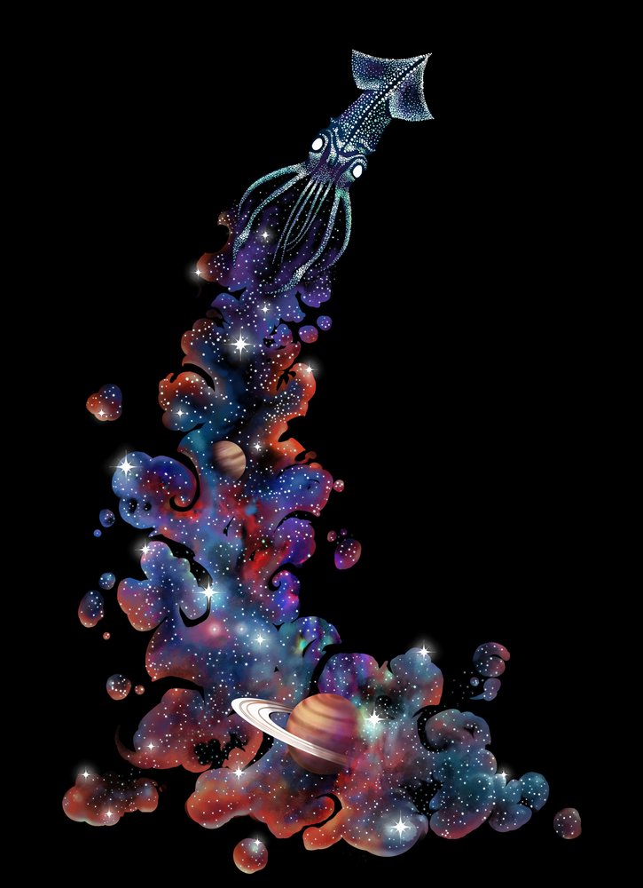 Kosmická vesmírná chobotnice od Alirıza ÇAKIR