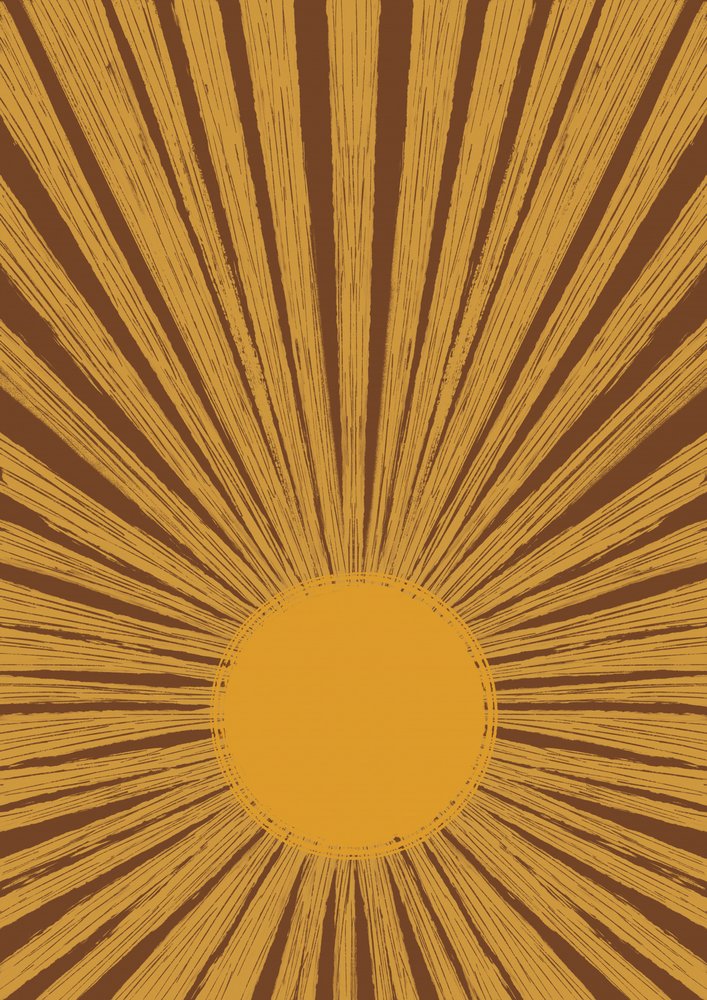 Teplý retro sunburst od Aliya Putrus