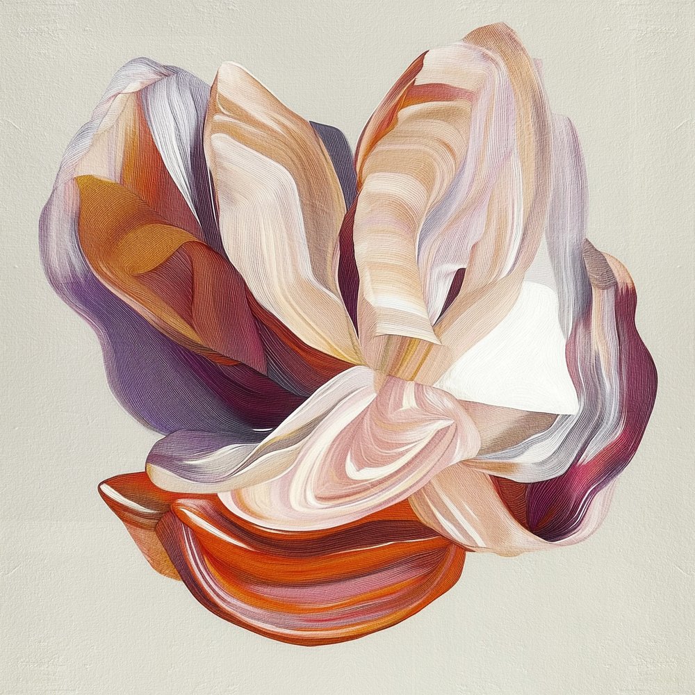 Abstraktní květinový motiv od Alma