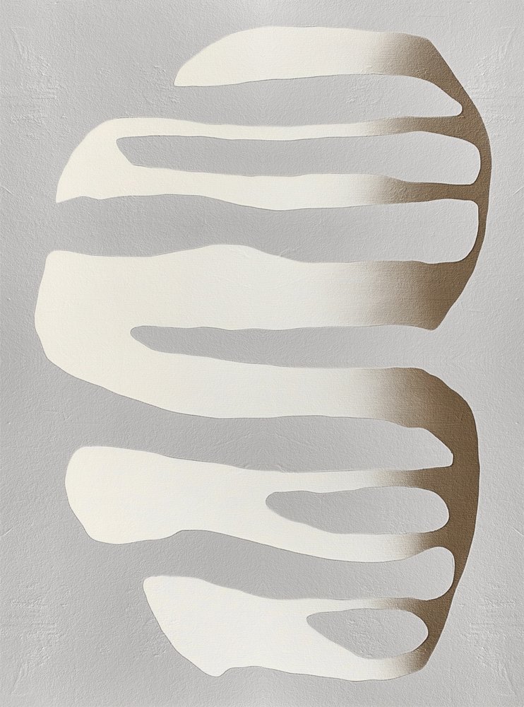 Abstraktní tvary s přechodem od Alma