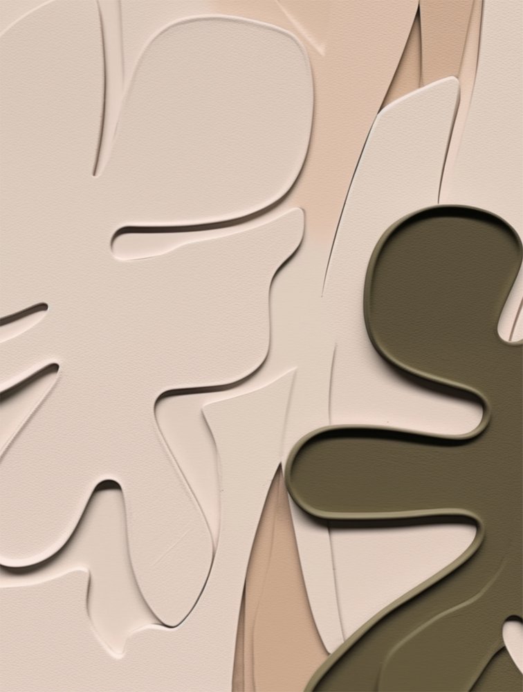 Abstraktní organické listy od Alma