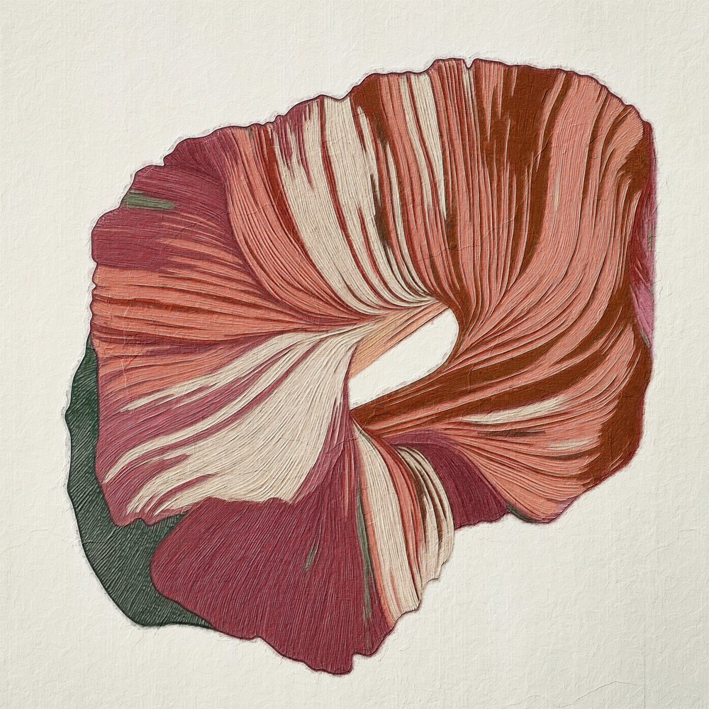 Karmínový abstraktní proud od Alma