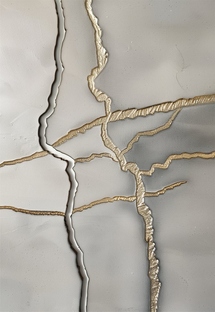 Textura pozlacených prasklin od Alma