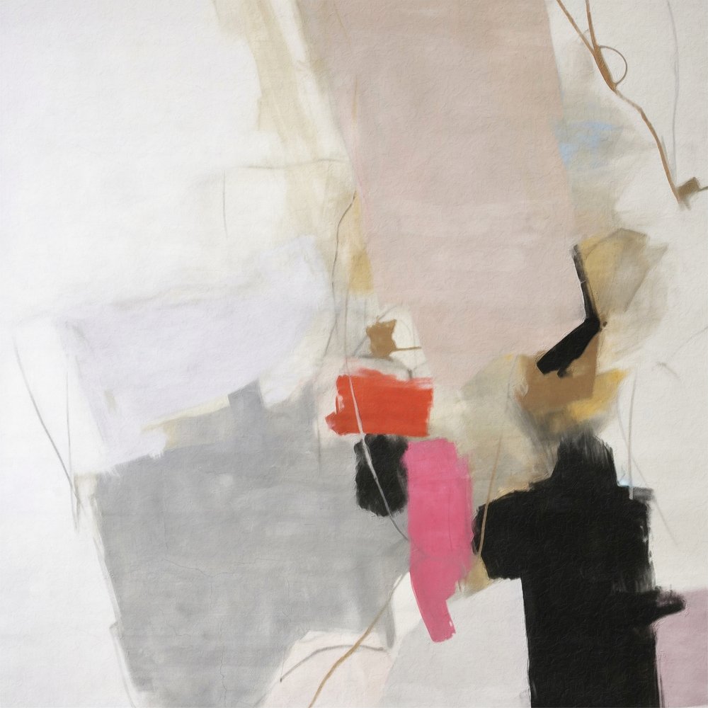 Moderní abstraktní vzor v odstínu Blush Grey od Alma