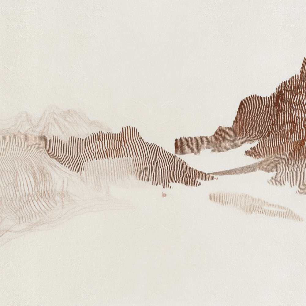 Klidné horské linie od Alma