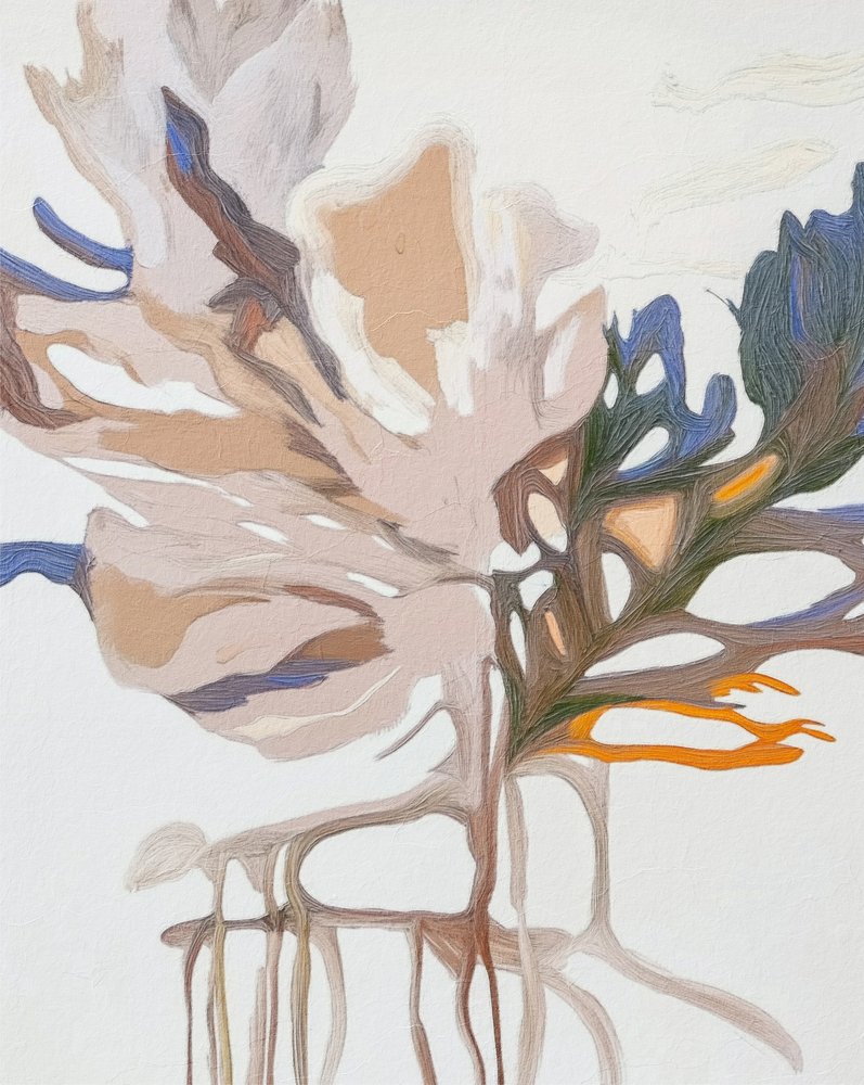 Jemný botanický vzor od Alma