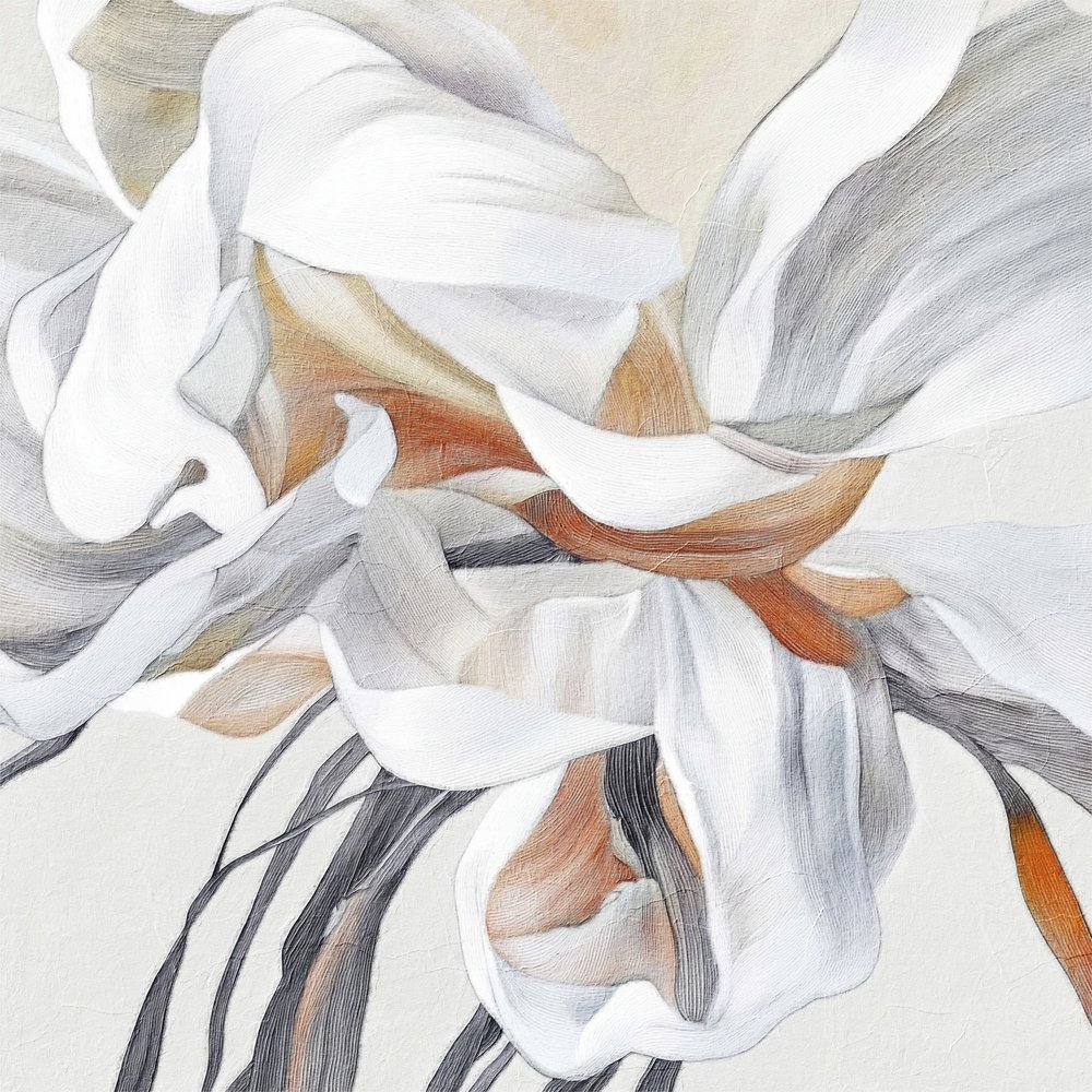 Jemná květinová abstrakce od Alma