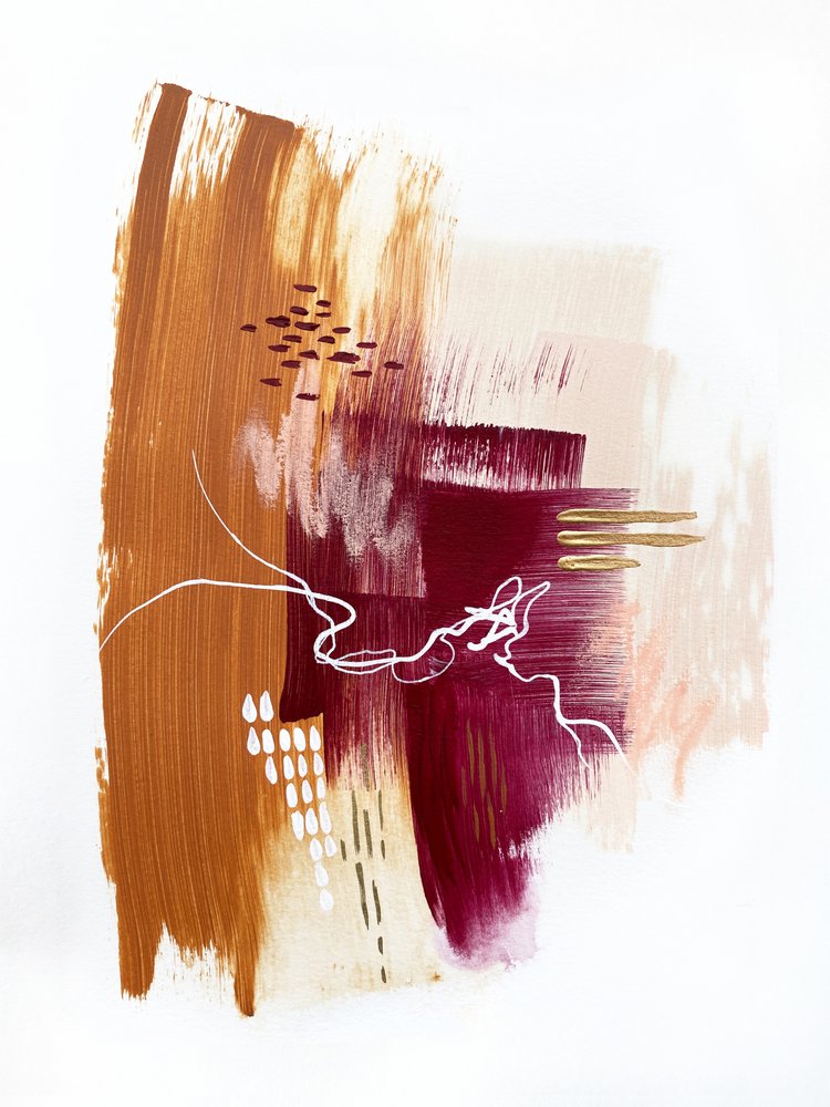 Abstraktní zemité zlato od Alyson Storms