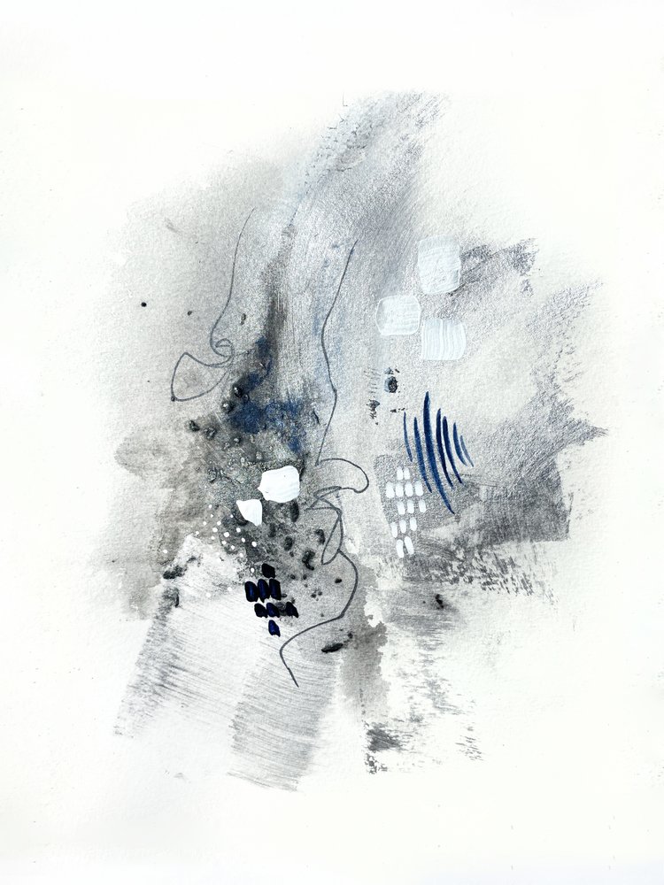 Abstraktní monochromatický proud od Alyson Storms