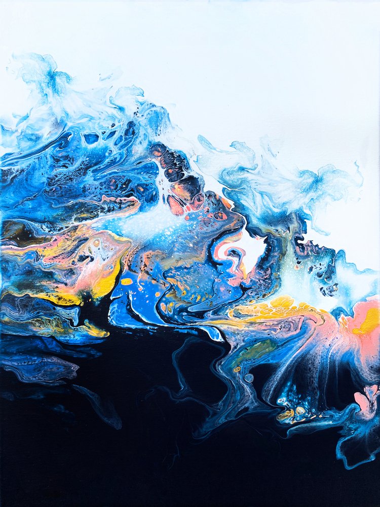 Dynamický modrý vír od Alyson Storms