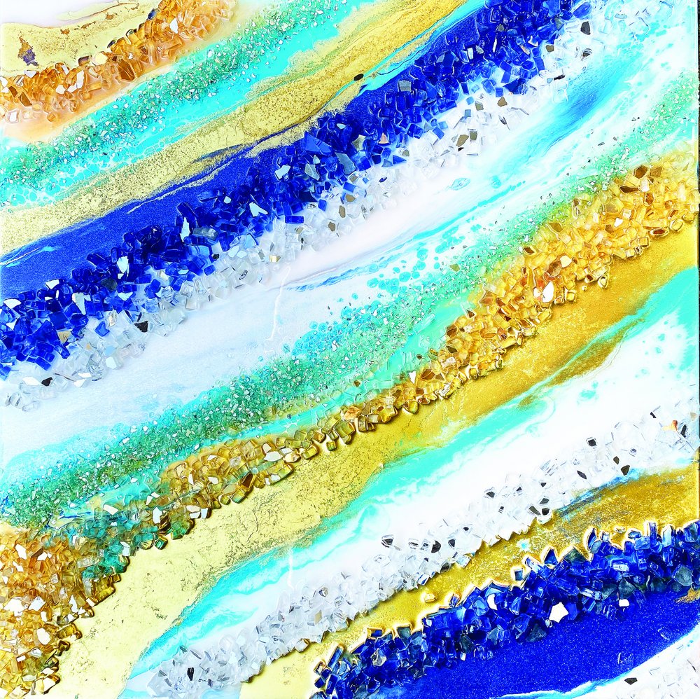 Jiskřivý modro-zlatý proud od Alyson Storms