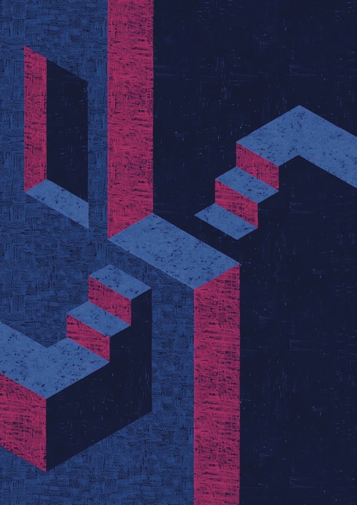 Iluze nemožného schodiště od Amy Louise Baker