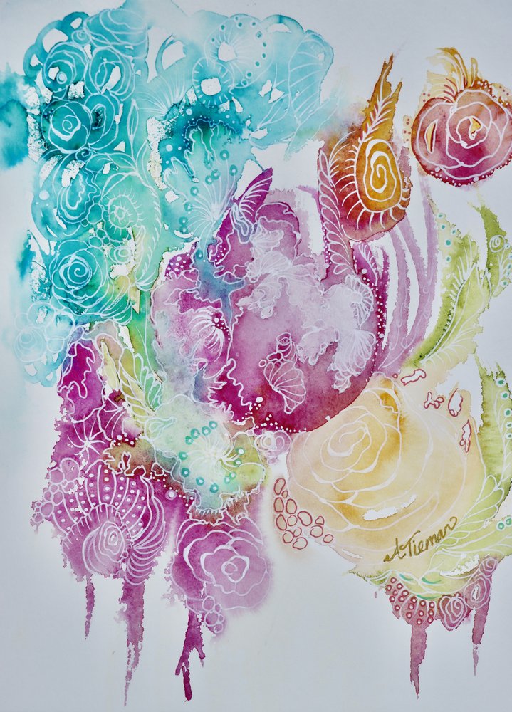 Živý organický květ od Amy Tieman