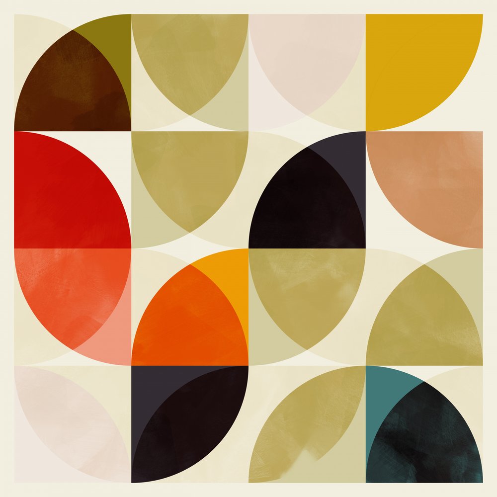 Kruhy, 19. listopadu  Béžové čtvrtiny kruhů v sobě od Ana Rut Bre