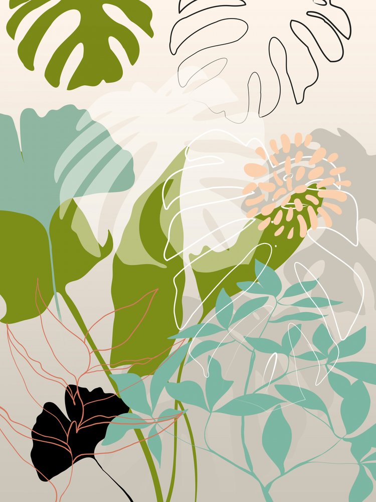 Leaves Line Boho3 – kopie od Ana Rut Bre