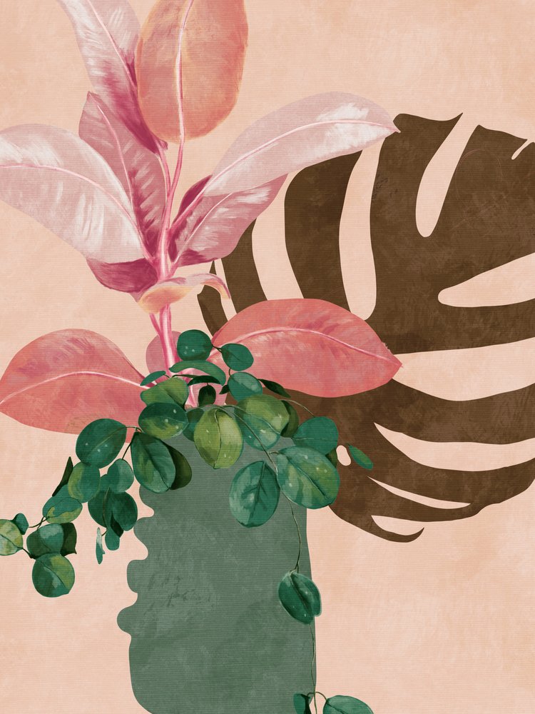 Listy – více než 6 růžových od Ana Rut Bre